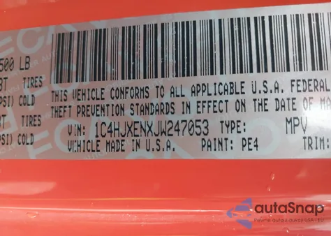 2018 Jeep Wrangler Unlimited Sahara 4X4 из США, поврежденный, VIN 1C4HJXENXJW247053